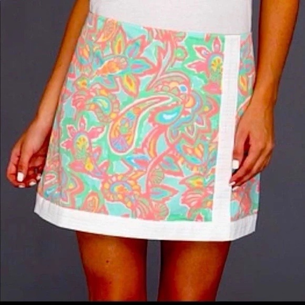 Lilly Pulitzer Skort Make A Splash Mini Neon Print size 2